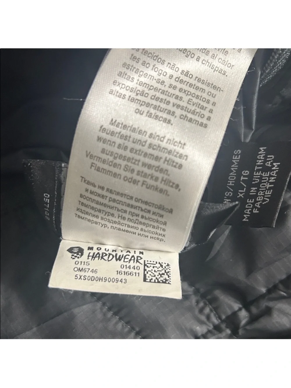 Mountain Hardwear Switch Flip Hooded Black Jacket Size XL